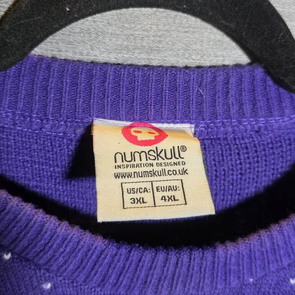 Numskull Christmas Ugly Sweater Pac-Man Purple Size 3XL Unique WAKA - Picture 6 of 9